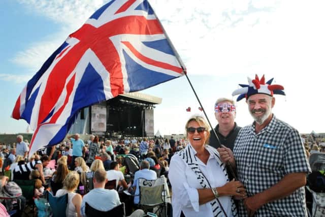 Ready to party - proms style, Il Divo fans John and Linda Strong with Ross Jenkins, centre
