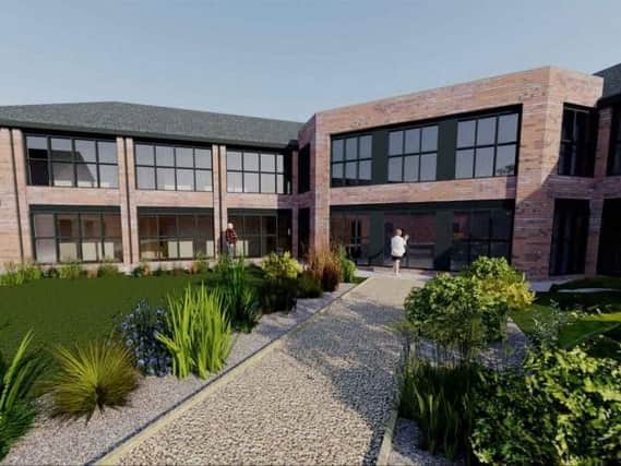 An artists impression of the proposed extension at Bispham Hospital