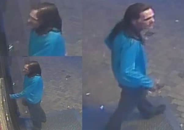 Police have appealed for anyone who recognises this man following a robbery in Blackpool