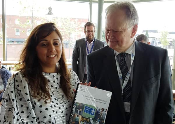 Stephen Brooks at the launch of the Government's Inclusive Transport Strategy with minister Nusrat Ghani