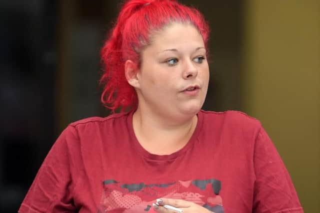 Laura Davies, 25, mother of Kayden Walker who has been convicted at Birmingham Crown Court of allowing her six month old son's death. Photo credit: Joe Giddens/PA Wire