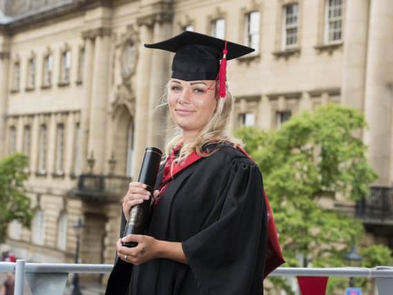 Caitlin Tattersall has gained a first-class honours degree in social work