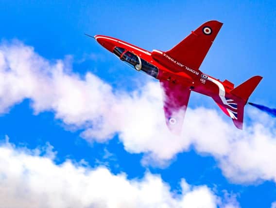 The spectacular Red Arrows will be in action on the Sunday (Picture by Russell Wood Photography)