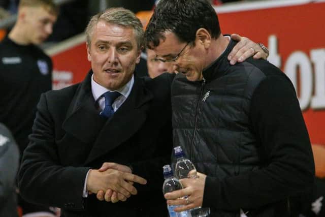 Bowyer pictured with former Pool boss Lee Clark