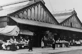 St John's Market, Corporation Street, Blackpool, picture thought to be from the 1920s