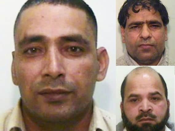 Adil Khan (left), Abdul Aziz (top right) and Qari Abdul Rauf (bottom right). The three members of a child sex grooming gang from Rochdale face possible deportation to Pakistan after Court of Appeal judges upheld a decision to strip them of their British citizenship. Photo credit: Greater Manchester Police/PA Wire