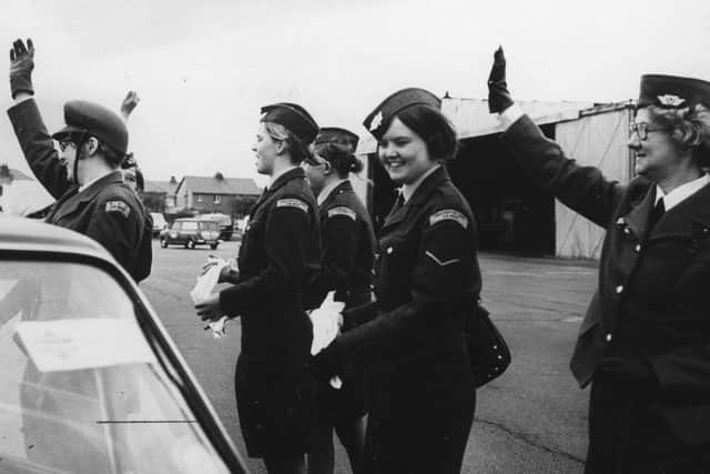 Layton Girls Venture Corps made an all-female entry in the Blackpool Tower Snaefell race, in June 1972  the competitor for the Venture Corps was 16-year-old Anita Smith, of Dinmore Avenue, Grange Park, who travelled by car from the Tower to Blackpool Airport and then by a Jodell Ambassador Aircraft to Ronaldsway, the aircraft was piloted by Miss Jane Murdoch. Pictures taken at her arrival at Blackpool Airport, cheered by her fellow members