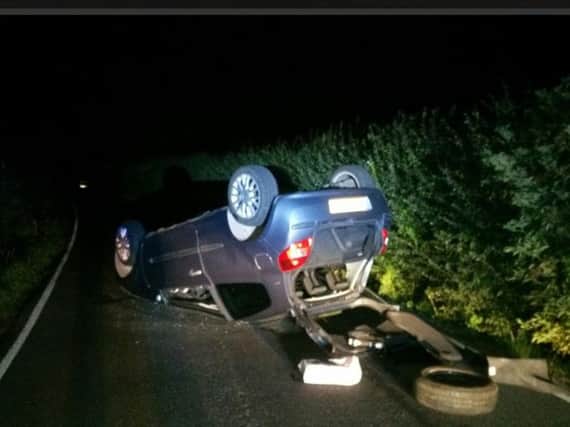 The Renault Clio involved in the crash.