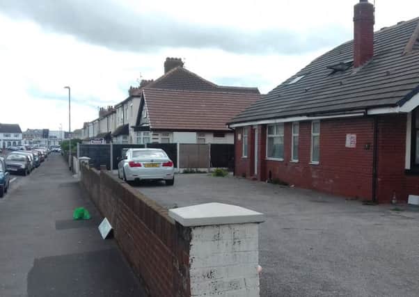 The site on Coronation Road, Cleveleys, where outlline planning permission for a nursing home is being sought.