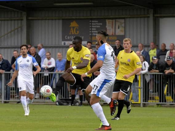 Gime Toure made his full Fylde debut on Saturday