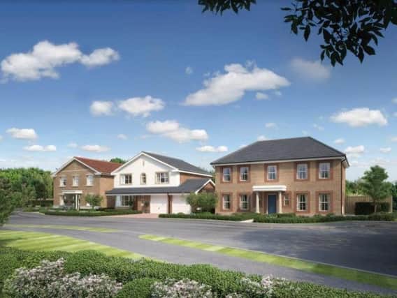 An artists impression of new homes at Redwood Point in Blackpool.