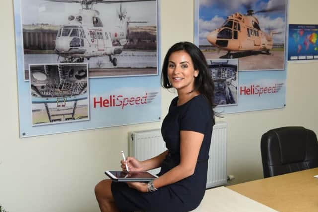 Gemma Walker, operations director at Helispeed which has been given help from the Boost programme
