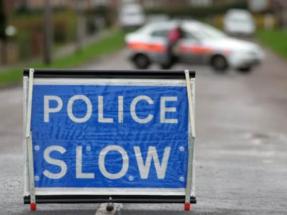 A road has been partially blocked in Bispham following a three car crash, say police.
