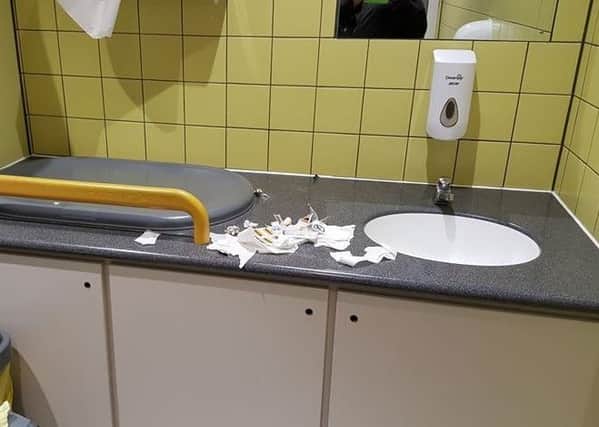 Mum-of-one Tracy Simmons was stunned to find used drug paraphernalia in baby changing toilets in Sainsbury's in Talbot Square