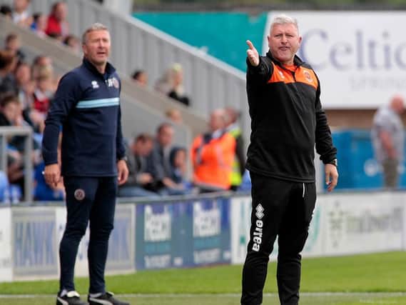 McPhillips took charge of his third game as temporary Blackpool boss