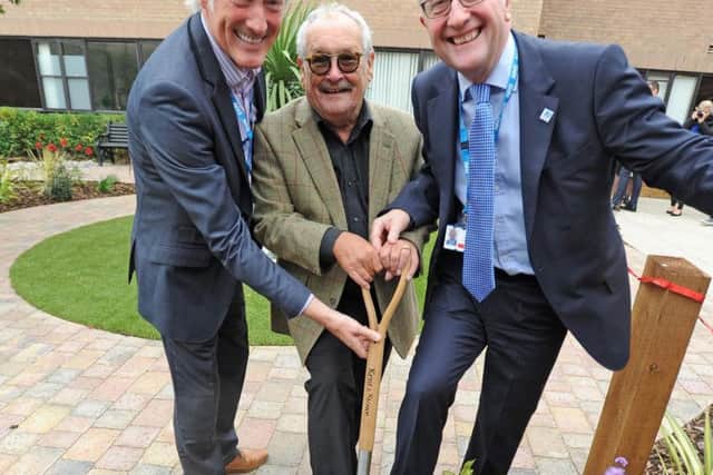 Bobby Ball with Doug Garrett and Pearse Butler with Bobby Ball.