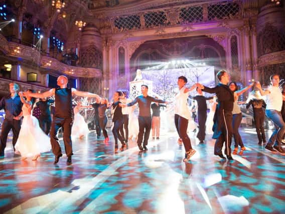 Strictly's stars in rehearsal at the Tower Ballroom during a previous year's special broadcast from Blackpool