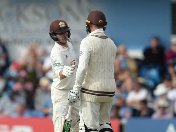 Rory Burns has helped Surrey into an increasingly promising position at The Oval