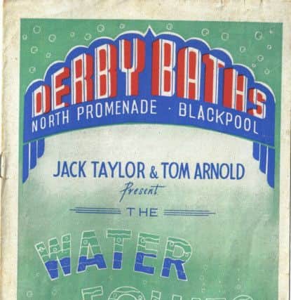 Programme for the 1949 Water Follies Derby Baths