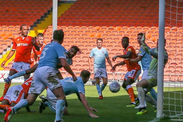 Nathan Delfouneso put Blackpool ahead on 66 minutes