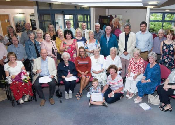 Participants in the Pictures for Health painting competition at Holland House Surgery, Freckleton