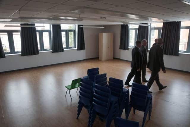 Senior teachers at Armfield Academy, in Lytham Road, South Shore, which will open to its first cohort of pupils on Monday, September 3, 2018, during a tour following an official handover from builders Conlon