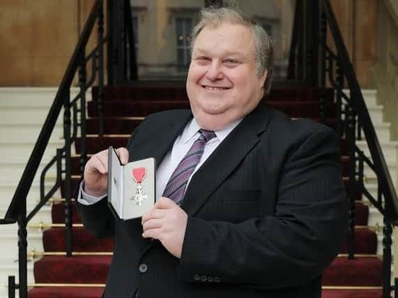 Entrepreneur Simon Rigby who was presented with the MBE