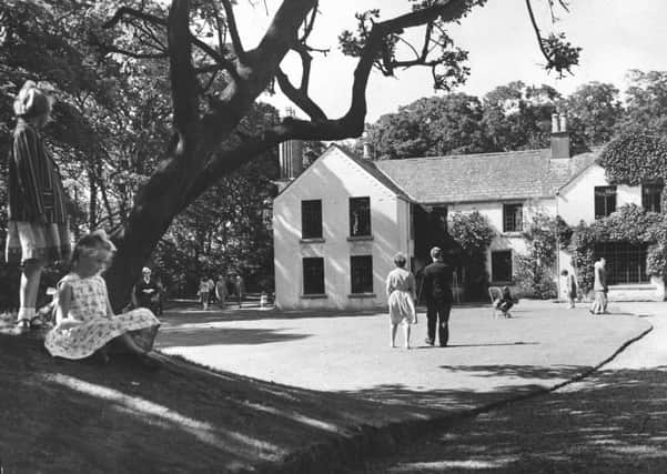The gardens of Parrox Hall, Preesall, open to the public in July 1962