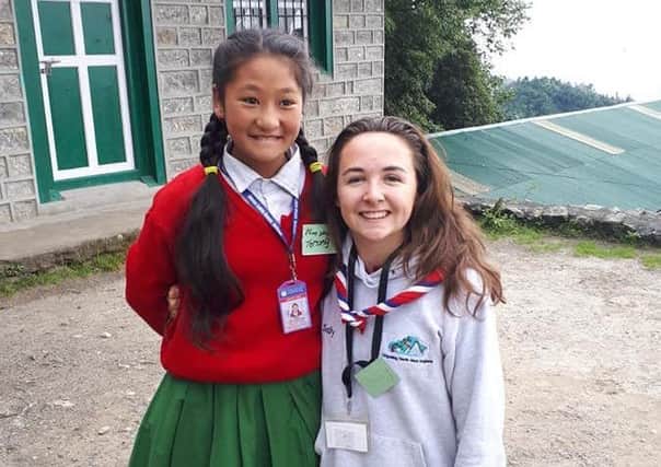 Sally Westgate from St Annes with Nima Sherpa, one of the girls  she mentored during  her trip to Nepal