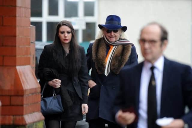 Natalie Christopher with her father Owen Oyston