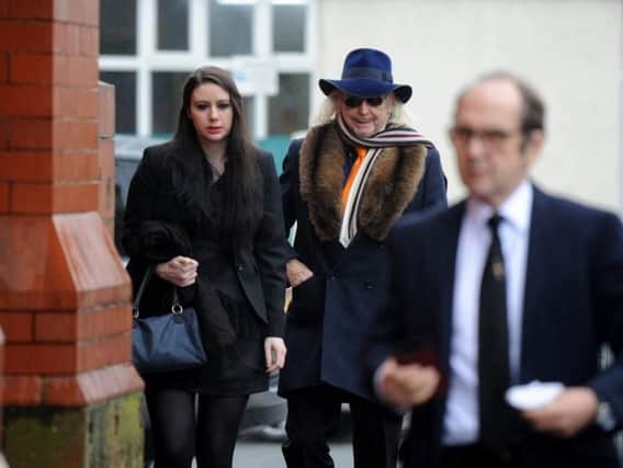 Natalie Christopher with her father Owen Oyston