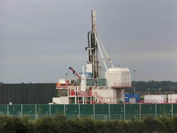 Cuadrilla's fracking drill rig at Preston New Road