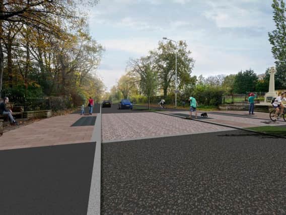 An artist's impression of the new section of Garstang Road