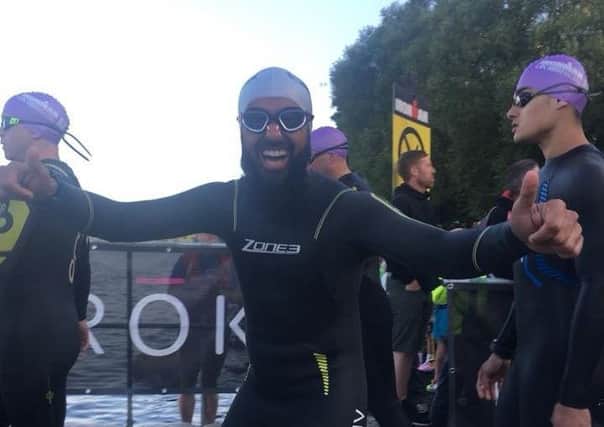 Dr Zuber Bagasi completed a 2.4-mile swim, a 112-mile cycle and a full marathon in a time of 15 hours, 29 minutes and 1 second