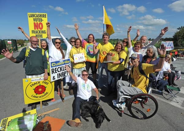 Anti-frackers celebrate the 1st birthday of GateWatch at the Preston New Road site
