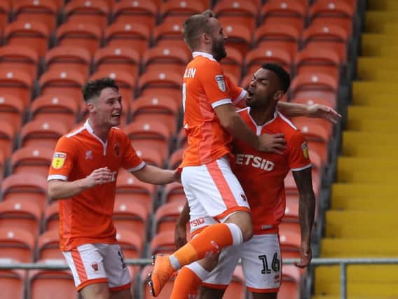 Curtis Tilt celebrates scoring Pool's late winner