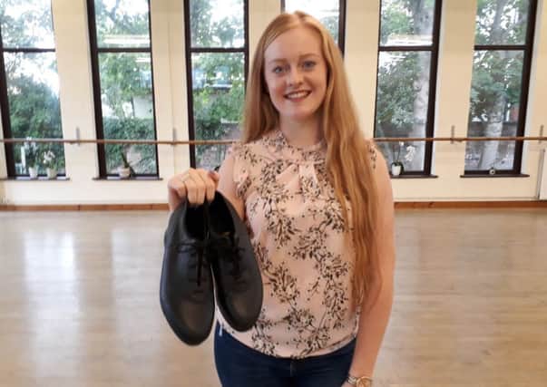 Amber Brookes, pupil at Whittaker Dance and Drama Centre, who just passed a tap dancing exam with distinction and won a place at the Arden School of Theatre in Manchester
