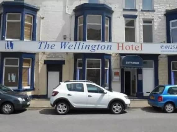 The Wellington Hotel where the baby died
