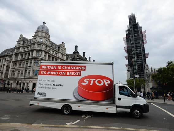 A stop Brexit billboard from Best For Britain. Photo credit: Kirsty O'Connor/PA Wire