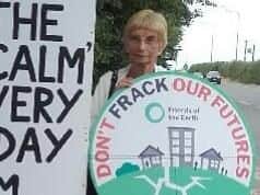 Dot Kelp, one of a hundred Lancashire women heading to Westminster this week to lead an anti-fracking rally.