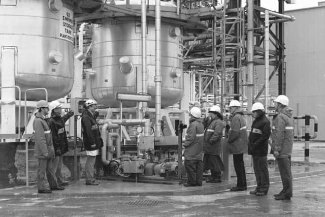 Medical experts who provide emergency cover for Thorntons ICI Hillhouse site were given a talk on the companys health and safety and given a tour, in 1993