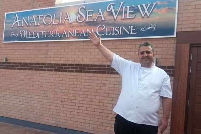 Proprietor Veli Kirk at the Anatolia Sea View restaurant in St Annes