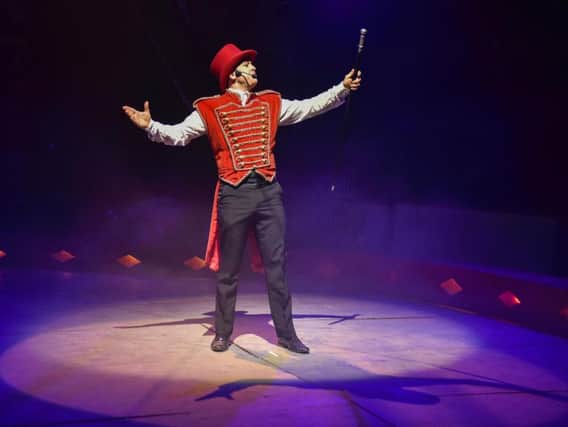 Joel Hatton ringleader at Circus Starr which is bringing two free shows to disabled and disadvantaged children in Blackpool