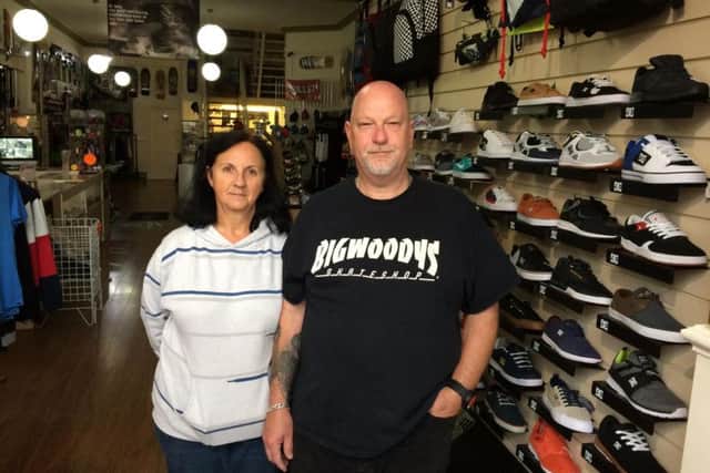 Andrea and Woody from Big Woody's Skate Shop