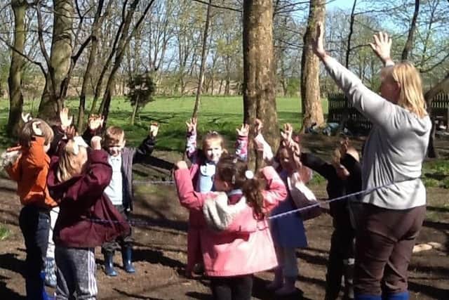 Marton Academy pupils have fun in their Forest School