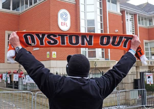 Six months after protesting outside the EFL offices in Preston, Blackpool supporters plan to do so again today