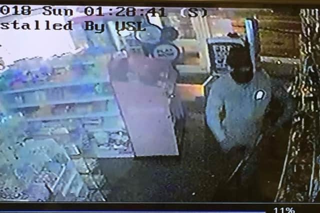 CCTV images captured one of the burglars.