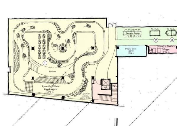 A karting track is planned for the basement, plans show