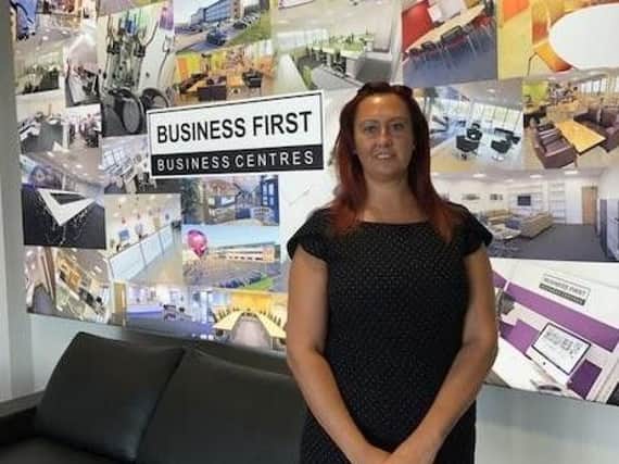 Leanne Docherty pictured at her offices in Amy Johnson Way. Her business will be moving to its own nursery in Whitham Avenue