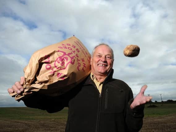 Farmer Peter Taylor is the current King of Spuds champion